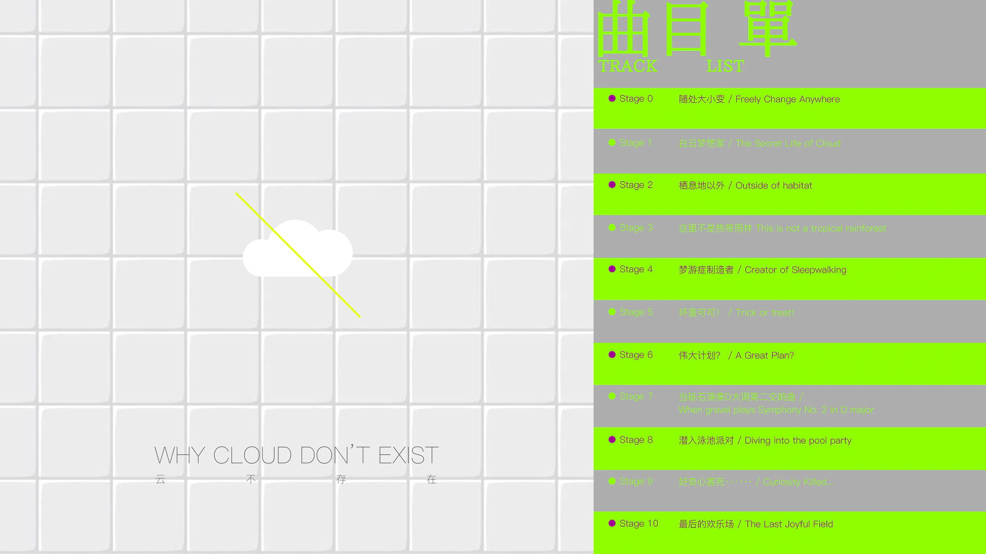Why Cloud Don’t Exist — selected work 1